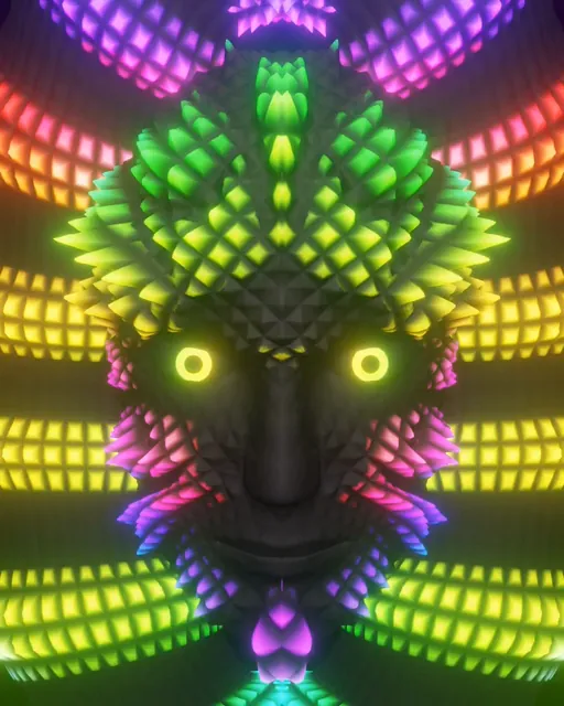 Luminous Block Headdress