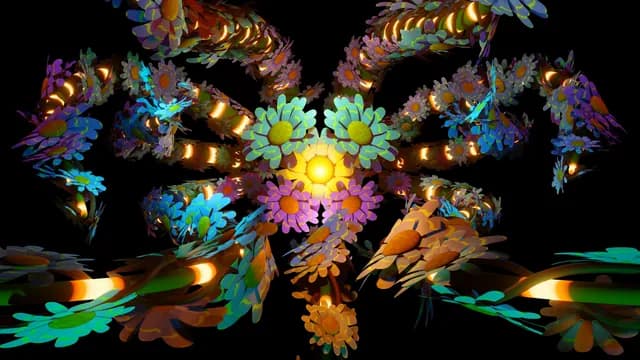 Floral Tentacle Mandala